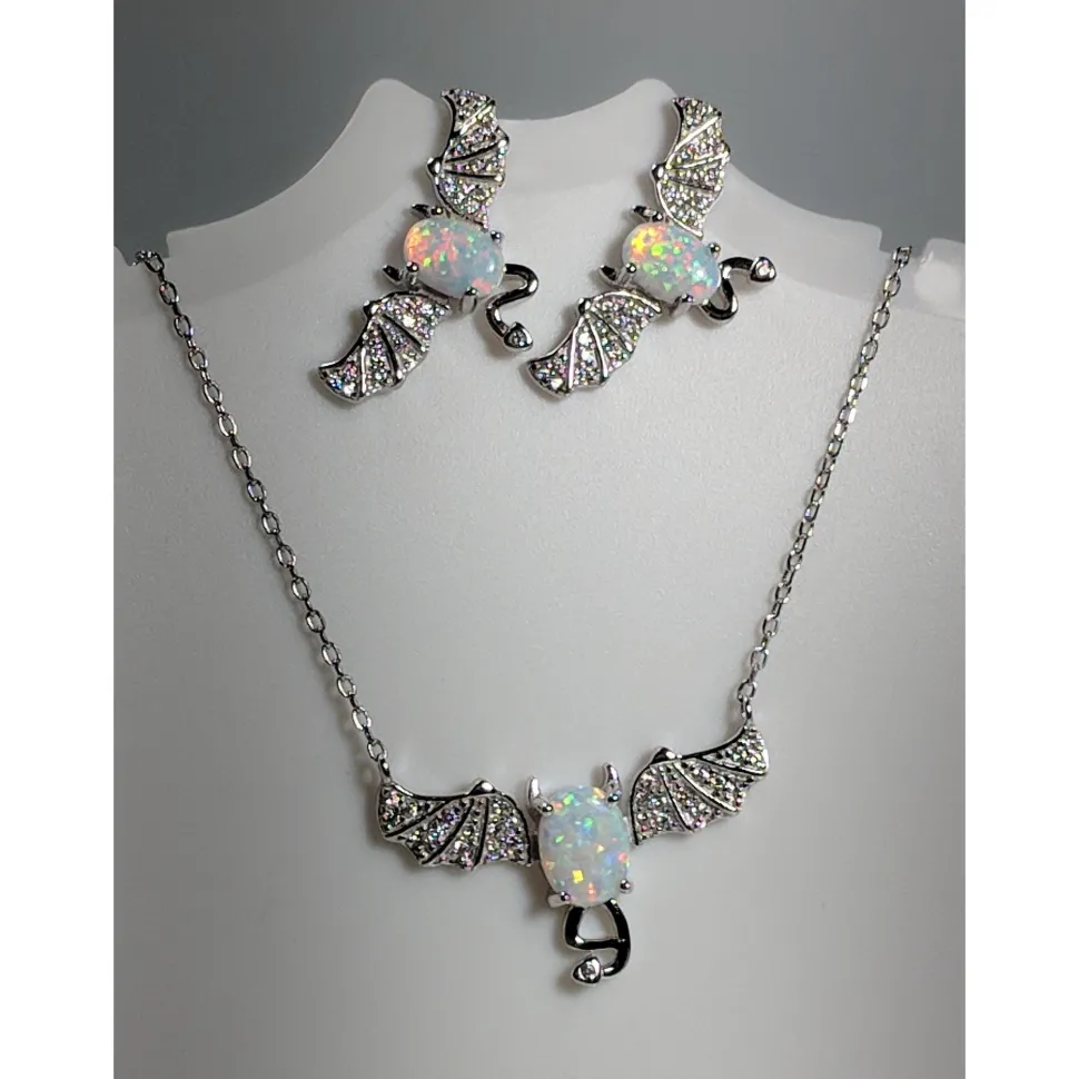 Bat Jewelry Created Opal Sterling Silver