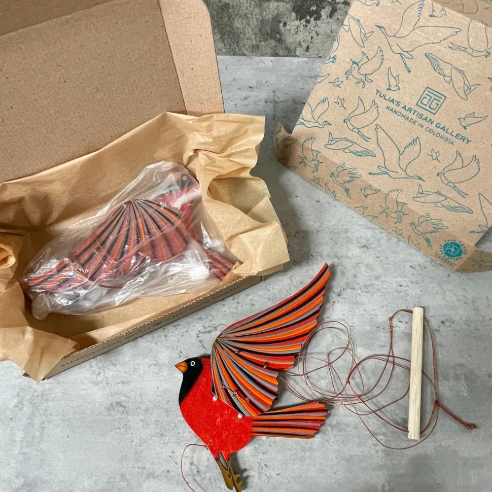 Bird Mobiles-Bluebird, Heron, Cardinal, Hummingbird Handmade in Columbia*