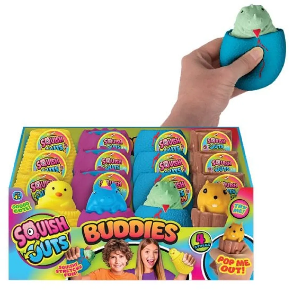 Critter Squish Outs Buddies-Chick, Squirrel, Dragon, Unicorn