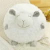 Fluffy Ewe Sheep Plushie, Chair Cushion or Baby Floor Play Mat Embroidered Features *