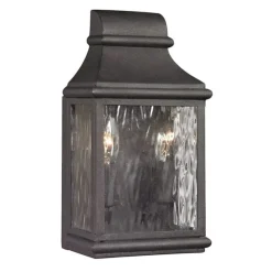 Forged Jefferson 2-Lght Lamp Charcoal
