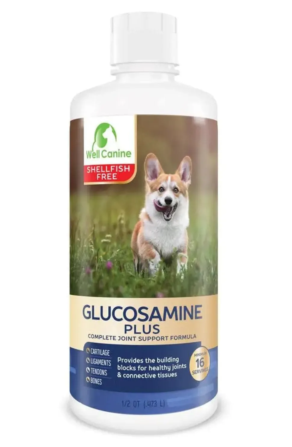 Glucosamine Plus Canine Joint Supplement-Shellfish Free! Human Grade!