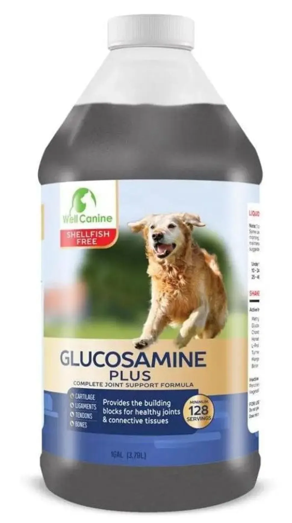 Glucosamine Plus Canine Joint Supplement-Shellfish Free! Human Grade!