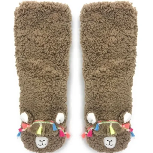 Llama Call You Plush Llama Slipper Socks Cutest Socks EVER!