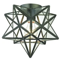 Moravian Star 11'' Wide 1-Light Flush Mount Ceiling Light