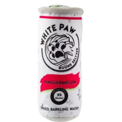 Plush Parody Pet Activity Set-White Paw for Dogs Fun Plush for Dog