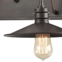 Spindle Wheel 3-Lght Vnty Lght Oil Rubbed Bz