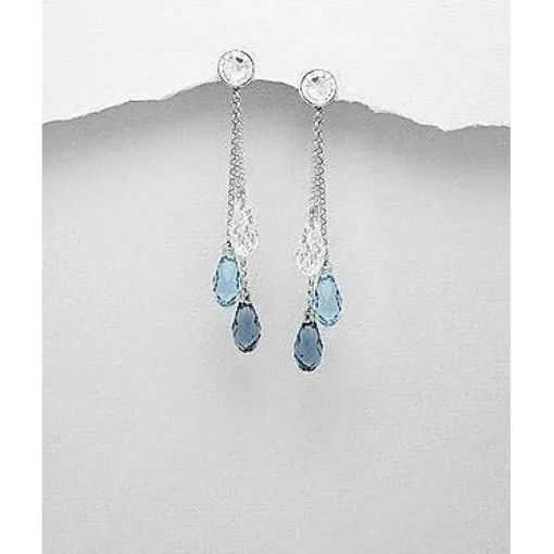 Swarovski Crystal Earrings & Pendants-3 Styles of Beautiful Sparkling Crystal Earrings