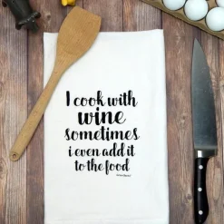 Tea Towels, Made in the USA Kitchen Towels: Fun with Wine and more!