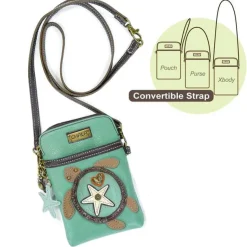 Turtle Collection by Chala-Keychain/Cellphone Xbody/Totes