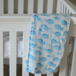 Whale, Whale, Whale Baby Swaddle Blanket