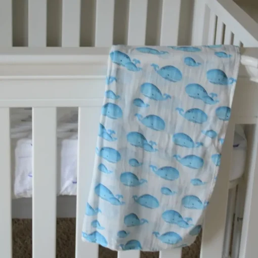 Whale, Whale, Whale Baby Swaddle Blanket