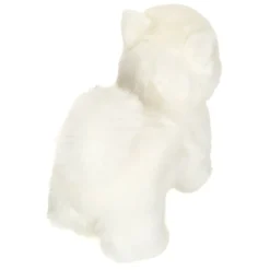 White Spitz Plush Puppy, Standing 35 cm - stuffed toy by Teddy Hermann
