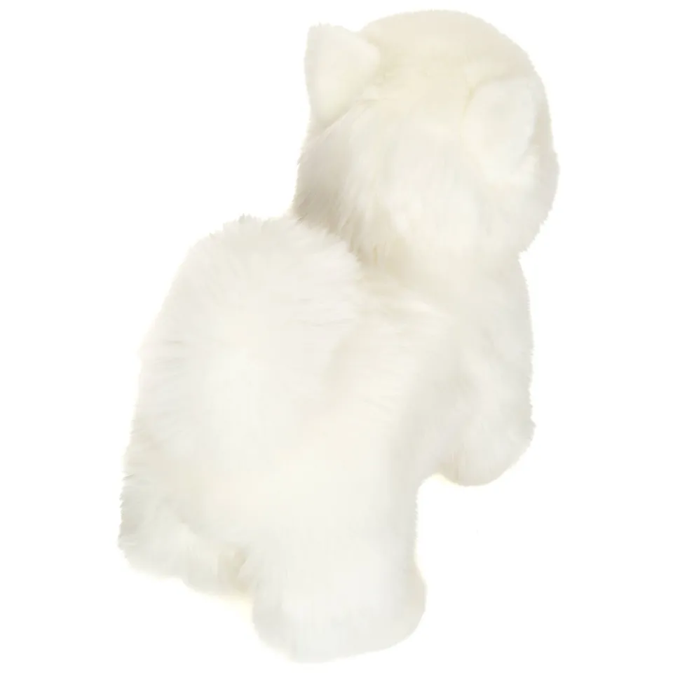 White Spitz Plush Puppy, Standing 35 cm - stuffed toy by Teddy Hermann