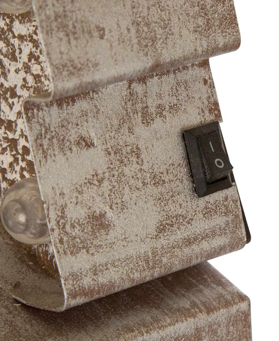 7.50" H Marquee LED Wooden Christmas Tree Stocking Holder