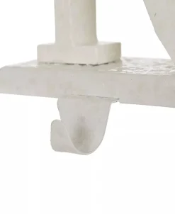 5.91" H Noel Stocking Traditional style Metal Holder 4pcs Set Imported