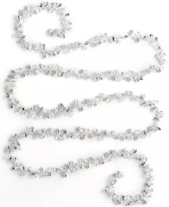 9' Iridescent Twist Bead Tree Garland Imported Holiday Decor Christmas Decoration