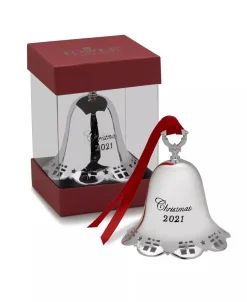 2021 Silver-Plated 42nd Edition Pierced Bell Ornament Sterling Silver Christmas Decor