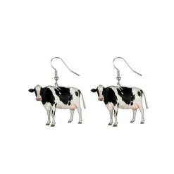 Acrylic Cow Earrings-Realistic Holstein and Highland