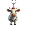 Acrylic Cow Highland Cow Keychains