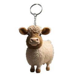 Acrylic Cow Highland Cow Keychains