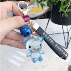 Acrylic Pink Pig Keychains
