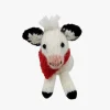 Adorable Cow Handmade Knit Ornaments from Peru Skiing Cow or Holstein