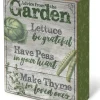 ADVICE FROM THE GARDEN Wooden Box Sign