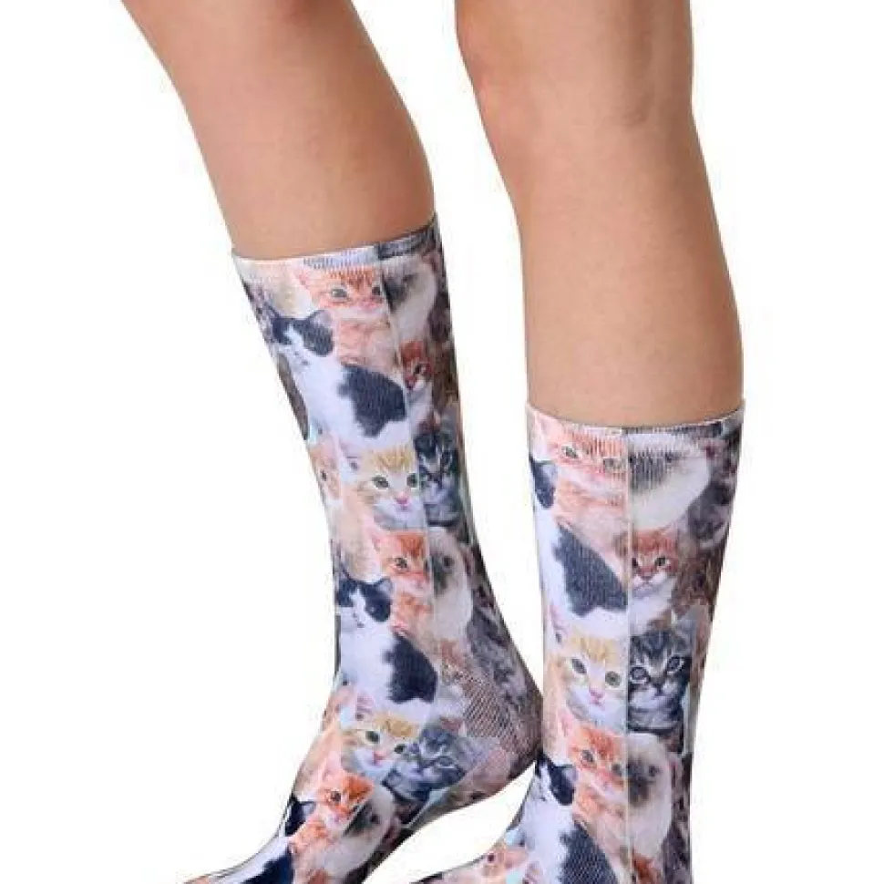 All Over Adorable Cats Ankle or Crew Socks Unisex