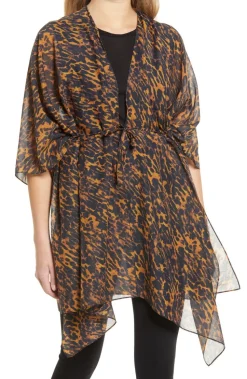 ALL SAINTS Ambient Leopard Print Ruana