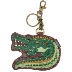 ALLIGATOR Mini Crossbody Purse and Gator Keychain