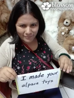 Alpaca Plushie Handmade in Peru with Suri Wool SUPER SOFT!