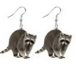 Animal Acrylic Earrings-Raccoon, Bunny, Turkey, Hedgehog, Hamster-MORE!