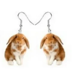 Animal Acrylic Earrings-Raccoon, Bunny, Turkey, Hedgehog, Hamster-MORE!