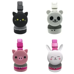 Animal Bluetooth Headphones 3D So CUTE! Pig, Cat, Rabbit Wireless Music or Gaming Headset Gaming for Mobile Phone MP3 PC*