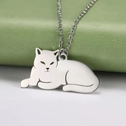 Animal Necklaces Stainless Steel- Pig, Koala, Doggy, Cat, Owl Gold or Silver Tone