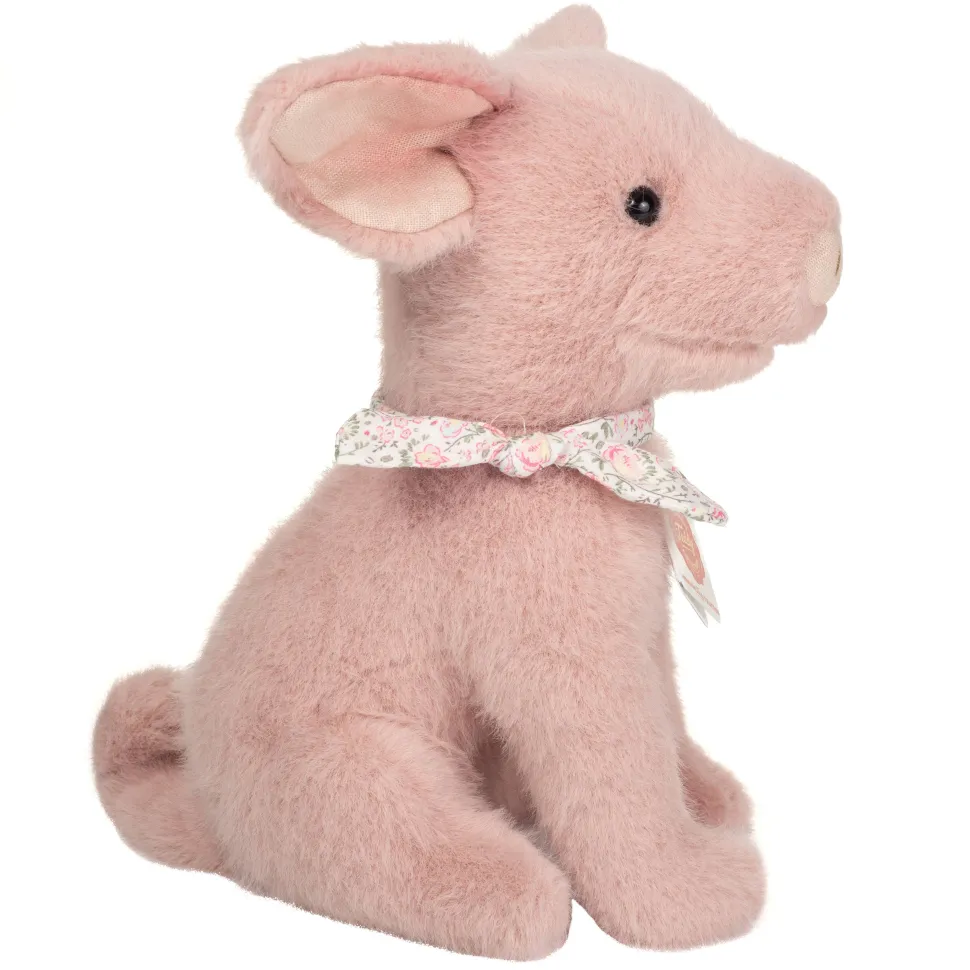 Audry the Sitting Pink Piggy Plush Toy by Teddy Hermann