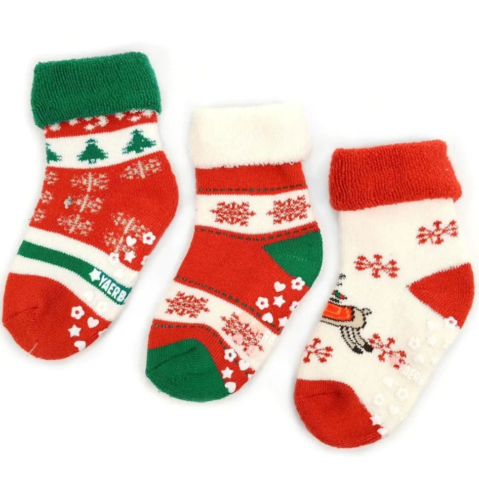 Baby Christmas Socks 3pr Pack--Cute & Festive!