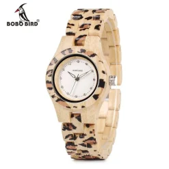 Bamboo/Wooden Jaguar/Leopard Watch for Ladies! Jaguars Fans LOOK!