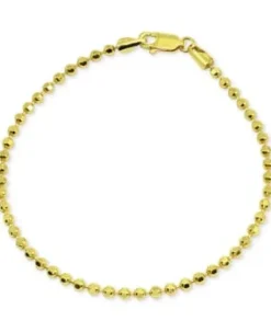 Beaded Bracelet 18K Gold Plated Sterling Silver by Giani Bernini