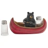 Bear in a Canoe Summer Vacation Salt And Pepper Set
