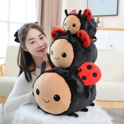 Bee and Lady Bug Plush Toys, baby safe. Three sizes! *