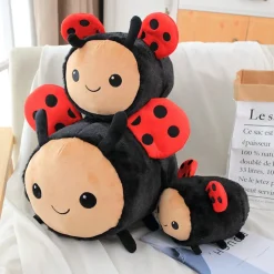 Bee and Lady Bug Plush Toys, baby safe. Three sizes! *