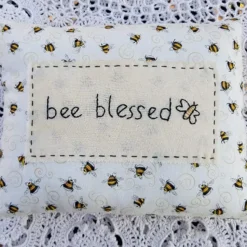 Bee Blessed Decorative Throw Pillow Hand Made in the USA