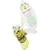 Bee Happy Inspirational Bee Ornament Gift with Message