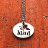 Bee Kind Stainless Steel Necklace - Made in the USA