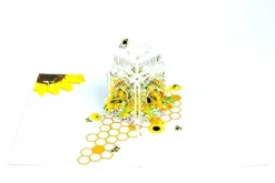 Bees & Sunflowers 3D Pop-Up Greeting Card