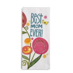 Best Mom EVER Tea Towel with Card-Great Gift Idea! *