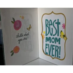 Best Mom EVER Tea Towel with Card-Great Gift Idea! *