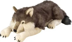Big Plush Wolf Stuffed Animal, Realistic - 30"